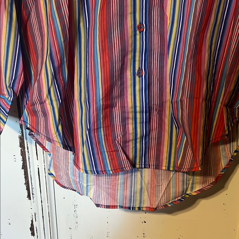 Multicolor Striped Men's Shirt - Picture 8 of 8